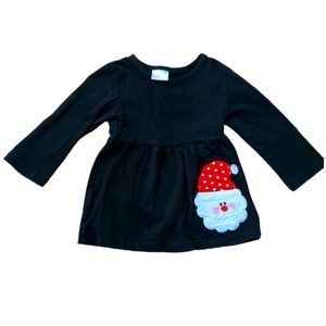🍁2/$7🍁 Black Long Sleeve Tunic with Santa Graphic